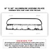 6 X 12 Full Size Aluminum License Plate for Cars and Trucks  Thumbnail
