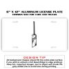 6 X 12 Full Size Aluminum License Plate for Cars and Trucks  Thumbnail