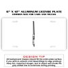 6 X 12 Full Size Aluminum License Plate for Cars and Trucks  Thumbnail