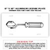 6 X 12 Full Size Aluminum License Plate for Cars and Trucks  Thumbnail