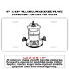 6 X 12 Full Size Aluminum License Plate for Cars and Trucks  Thumbnail
