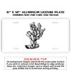 6 X 12 Full Size Aluminum License Plate for Cars and Trucks  Thumbnail