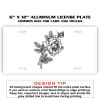 6 X 12 Full Size Aluminum License Plate for Cars and Trucks  Thumbnail