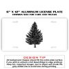 6 X 12 Full Size Aluminum License Plate for Cars and Trucks  Thumbnail