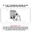6 X 12 Full Size Aluminum License Plate for Cars and Trucks  Thumbnail