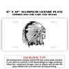 6 X 12 Full Size Aluminum License Plate for Cars and Trucks  Thumbnail