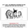 6 X 12 Full Size Aluminum License Plate for Cars and Trucks  Thumbnail