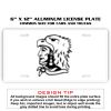 6 X 12 Full Size Aluminum License Plate for Cars and Trucks  Thumbnail