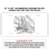 6 X 12 Full Size Aluminum License Plate for Cars and Trucks  Thumbnail