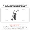 6 X 12 Full Size Aluminum License Plate for Cars and Trucks  Thumbnail