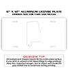 6 X 12 Full Size Aluminum License Plate for Cars and Trucks  Thumbnail