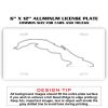6 X 12 Full Size Aluminum License Plate for Cars and Trucks  Thumbnail