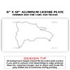 6 X 12 Full Size Aluminum License Plate for Cars and Trucks  Thumbnail