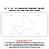 6 X 12 Full Size Aluminum License Plate for Cars and Trucks  Thumbnail