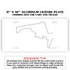 6 X 12 Full Size Aluminum License Plate for Cars and Trucks  Thumbnail