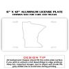 6 X 12 Full Size Aluminum License Plate for Cars and Trucks  Thumbnail