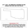 6 X 12 Full Size Aluminum License Plate for Cars and Trucks  Thumbnail