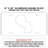 6 X 12 Full Size Aluminum License Plate for Cars and Trucks  Thumbnail
