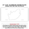 6 X 12 Full Size Aluminum License Plate for Cars and Trucks  Thumbnail