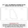6 X 12 Full Size Aluminum License Plate for Cars and Trucks  Thumbnail