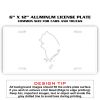 6 X 12 Full Size Aluminum License Plate for Cars and Trucks  Thumbnail