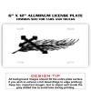 6 X 12 Full Size Aluminum License Plate for Cars and Trucks  Thumbnail
