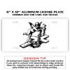 6 X 12 Full Size Aluminum License Plate for Cars and Trucks  Thumbnail