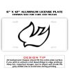6 X 12 Full Size Aluminum License Plate for Cars and Trucks  Thumbnail