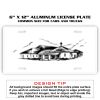 6 X 12 Full Size Aluminum License Plate for Cars and Trucks  Thumbnail