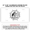 6 X 12 Full Size Aluminum License Plate for Cars and Trucks  Thumbnail