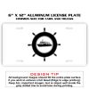 6 X 12 Full Size Aluminum License Plate for Cars and Trucks  Thumbnail