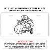 6 X 12 Full Size Aluminum License Plate for Cars and Trucks  Thumbnail