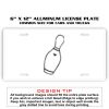 6 X 12 Full Size Aluminum License Plate for Cars and Trucks  Thumbnail
