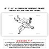 6 X 12 Full Size Aluminum License Plate for Cars and Trucks  Thumbnail