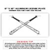 6 X 12 Full Size Aluminum License Plate for Cars and Trucks  Thumbnail