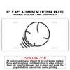 6 X 12 Full Size Aluminum License Plate for Cars and Trucks  Thumbnail