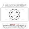 6 X 12 Full Size Aluminum License Plate for Cars and Trucks  Thumbnail