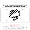 6 X 12 Full Size Aluminum License Plate for Cars and Trucks  Thumbnail