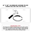 6 X 12 Full Size Aluminum License Plate for Cars and Trucks  Thumbnail