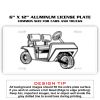 6 X 12 Full Size Aluminum License Plate for Cars and Trucks  Thumbnail