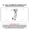6 X 12 Full Size Aluminum License Plate for Cars and Trucks  Thumbnail