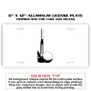 6 X 12 Full Size Aluminum License Plate for Cars and Trucks  Thumbnail