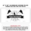 6 X 12 Full Size Aluminum License Plate for Cars and Trucks  Thumbnail