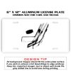 6 X 12 Full Size Aluminum License Plate for Cars and Trucks  Thumbnail