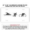 6 X 12 Full Size Aluminum License Plate for Cars and Trucks  Thumbnail