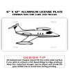 6 X 12 Full Size Aluminum License Plate for Cars and Trucks  Thumbnail
