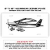 6 X 12 Full Size Aluminum License Plate for Cars and Trucks  Thumbnail