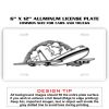 6 X 12 Full Size Aluminum License Plate for Cars and Trucks  Thumbnail