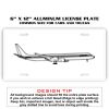 6 X 12 Full Size Aluminum License Plate for Cars and Trucks  Thumbnail