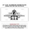 6 X 12 Full Size Aluminum License Plate for Cars and Trucks  Thumbnail